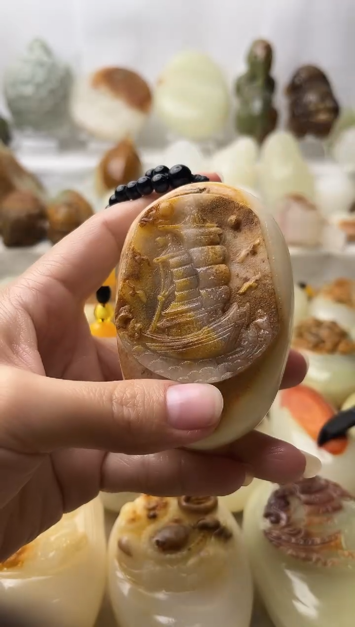 石材古青石棉纹正常不退换一帆风顺微瑕