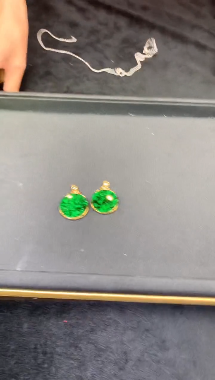 翡翠18K金镶嵌颈饰7001686/137/多样性发/1件