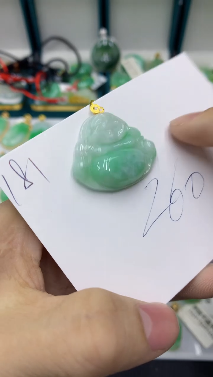 【闪购商品】翡翠颈饰18K金镶嵌1111111111