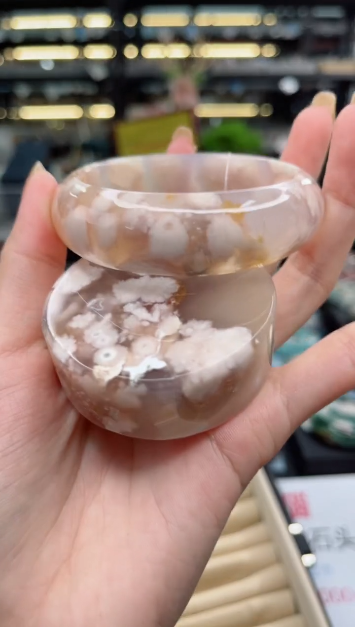 【闪购商品】石英质玉手镯未镶嵌56圈口（赠品镯心）3790448