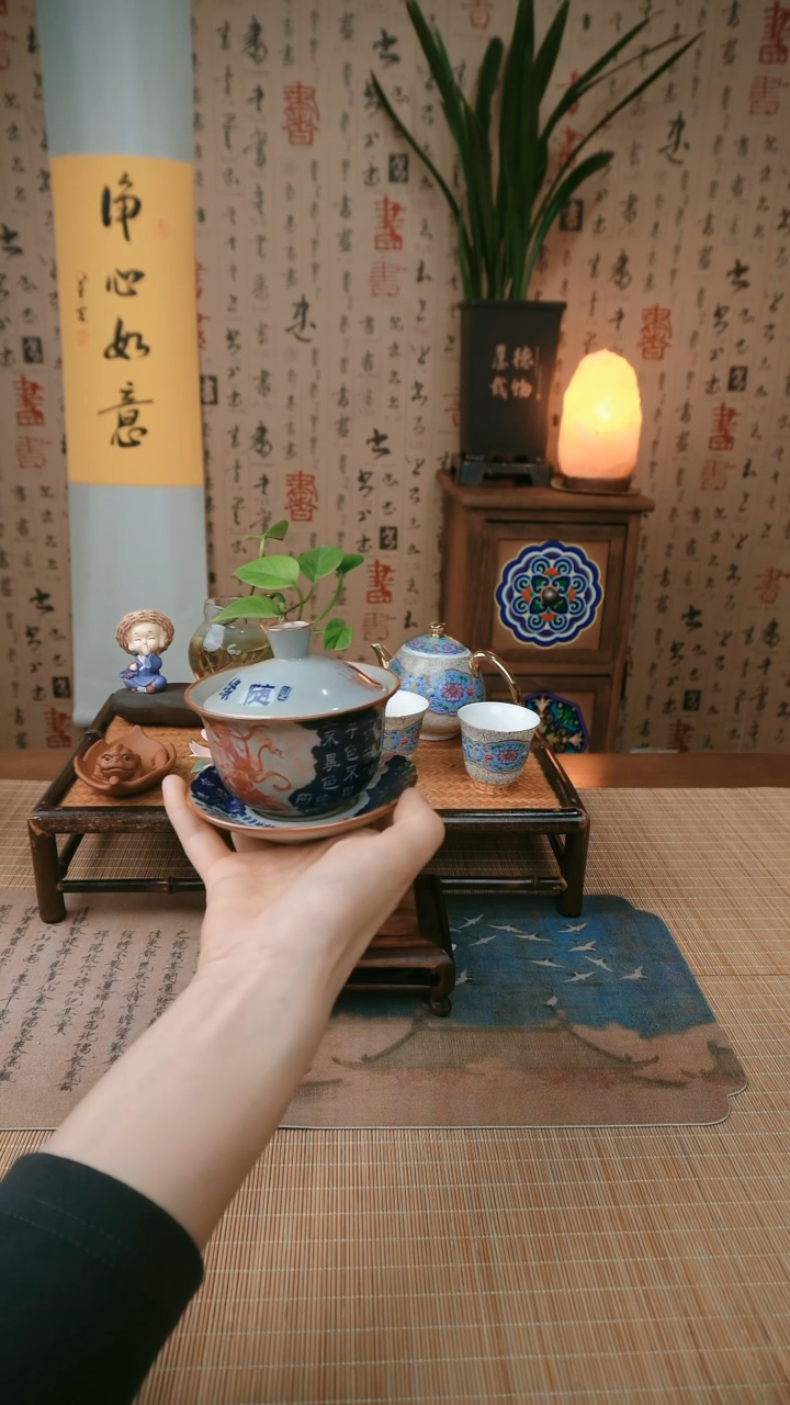 【闪购商品】青花盖碗随缘青花盖碗随缘