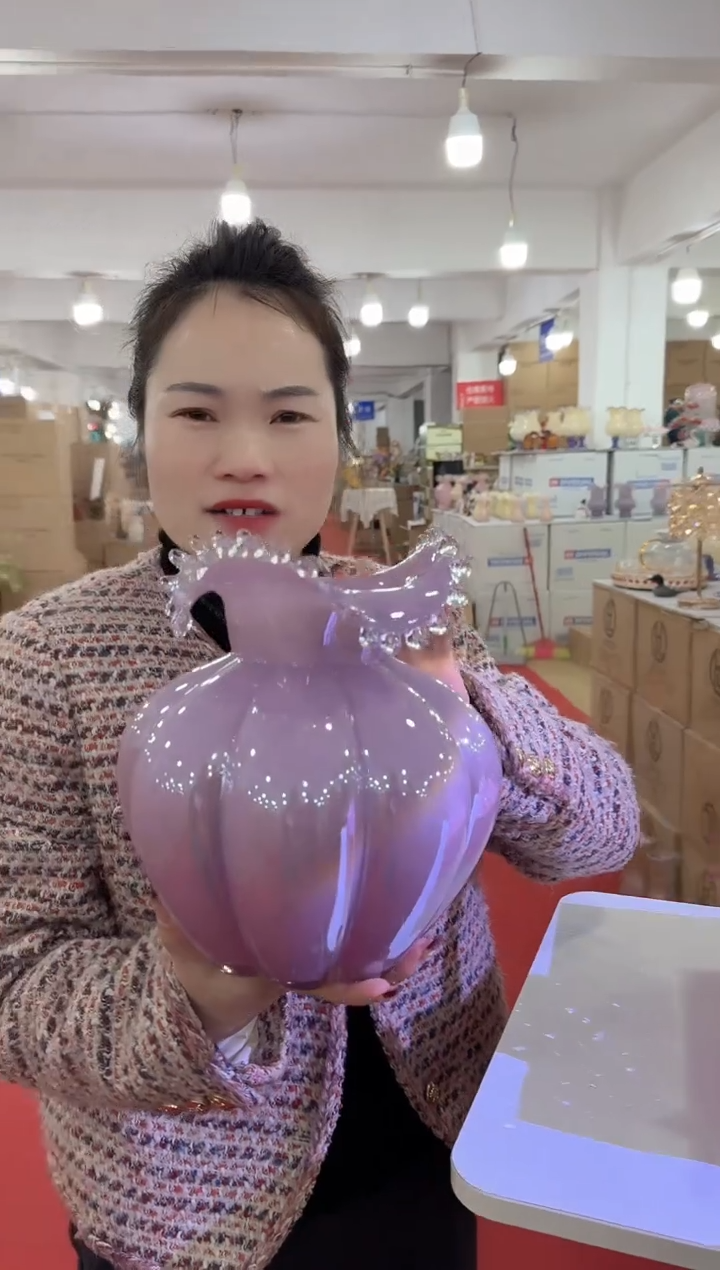 【闪购商品】无铅玻璃迪之喜花瓶花器-40早