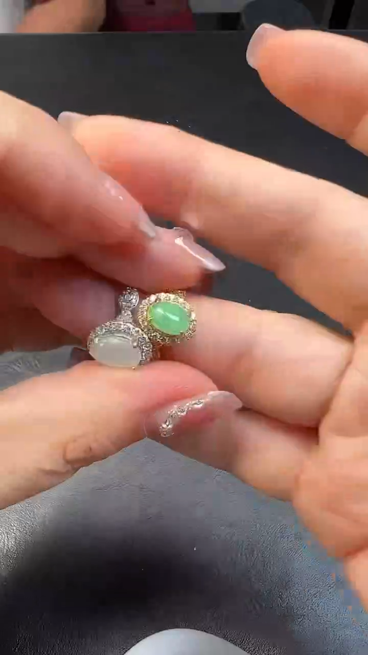 翡翠戒指合金62307/多样性/发一件/随机发