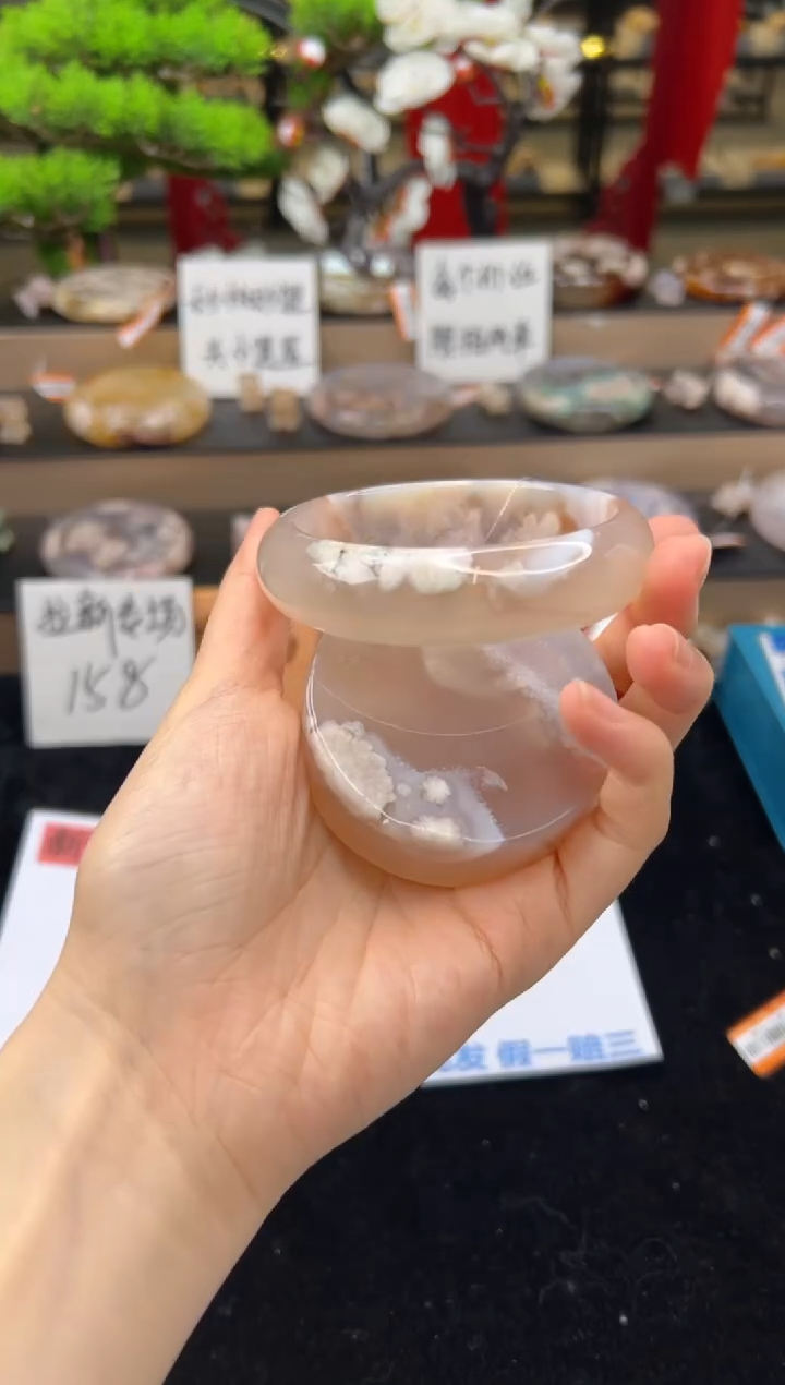 【闪购商品】石英质玉未镶嵌手镯60圈口（赠送镯心）13329