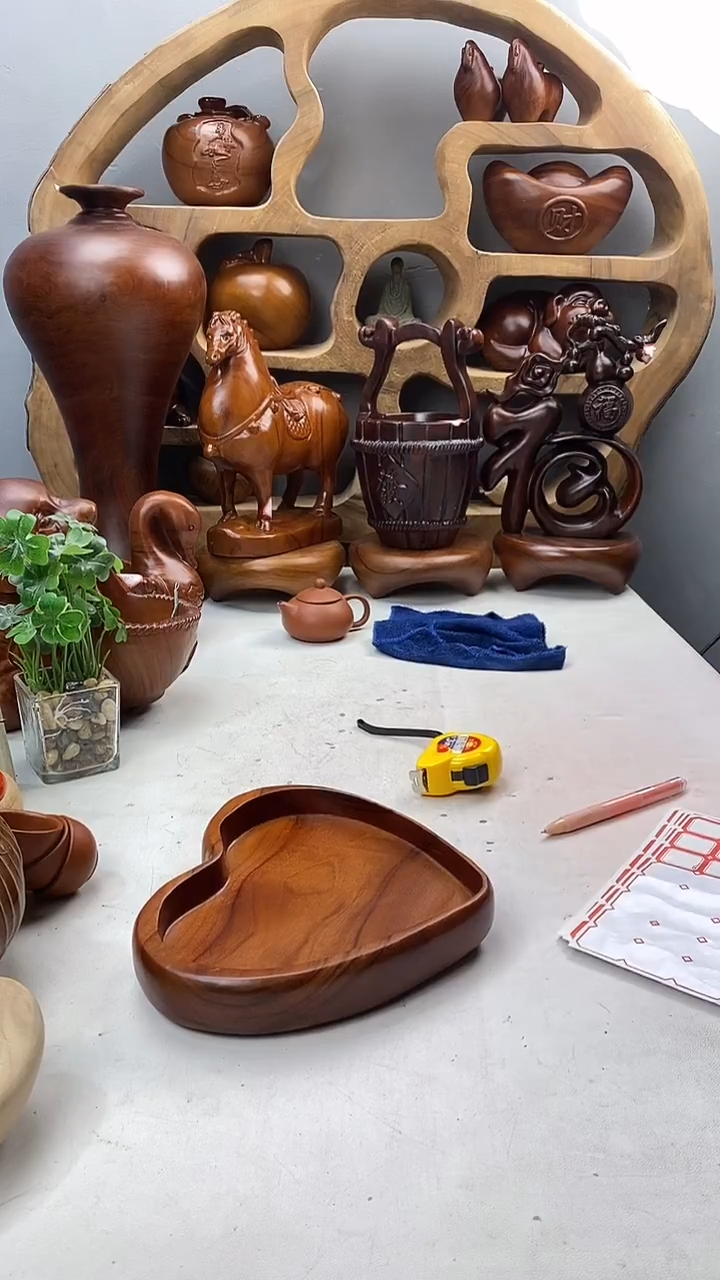 香樟木A8微瑕爱心干泡/尺寸8*12