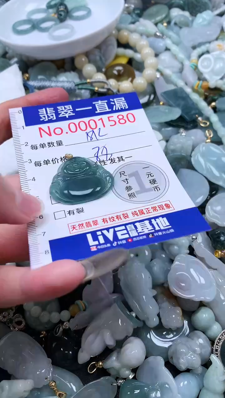 【闪购商品】翡翠吊坠(不含链)未镶嵌1580