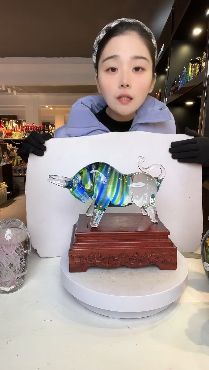 【闪购商品】茶盏琉璃摆件家居摆件