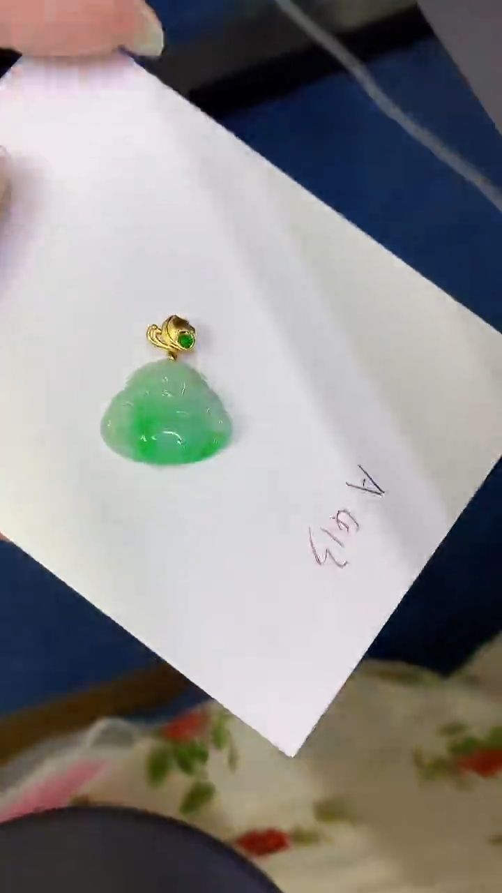 颈饰未镶嵌翡翠缅甸天然翡翠A货