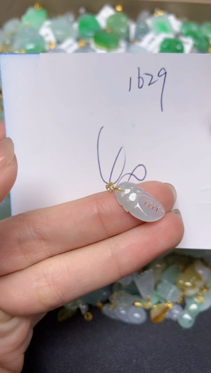 【闪购商品】翡翠颈饰18K金镶嵌 天然翡翠A货