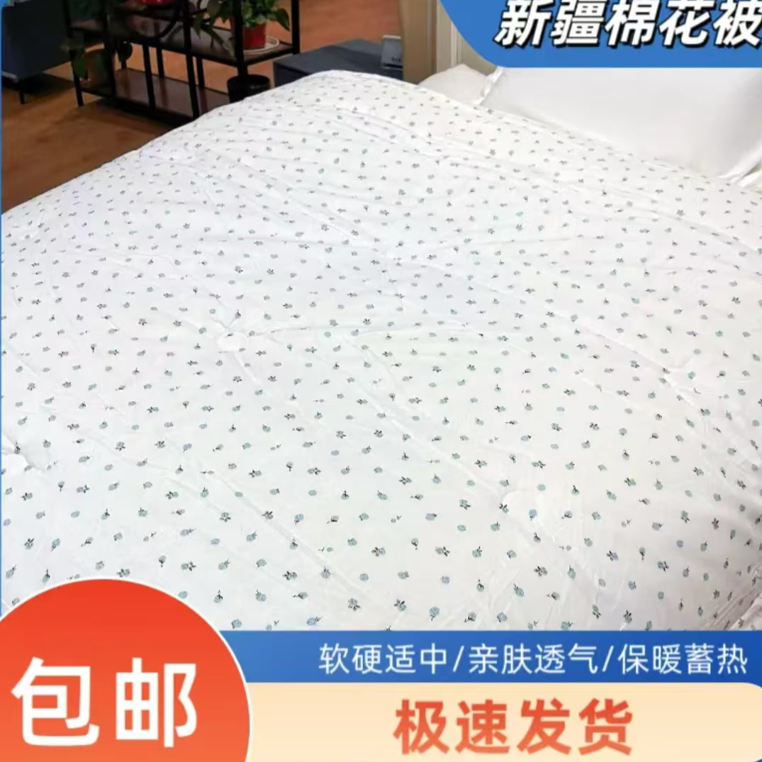 新疆阿瓦提棉花之乡 棉花绗缝被 无网针刺立体绗缝纯棉包布