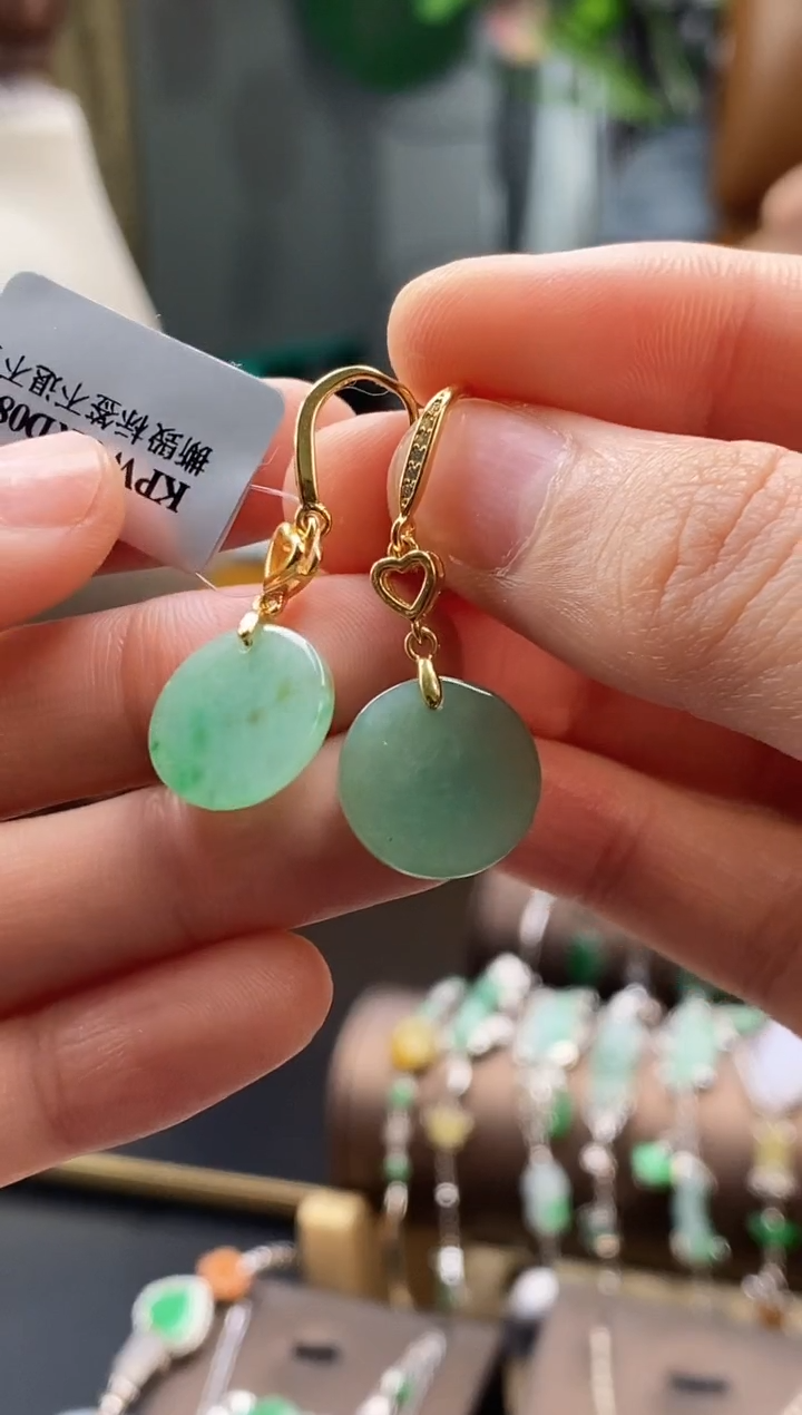 颈饰银S925镶嵌翡翠17288