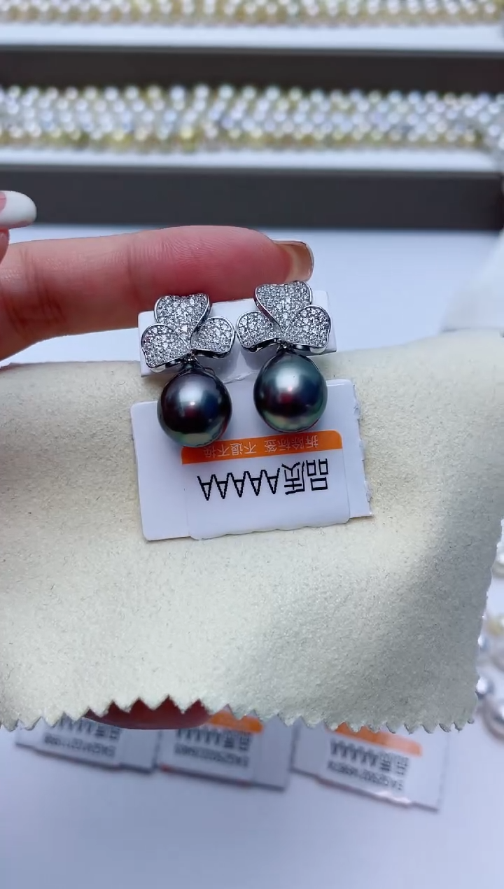【闪购商品】海水珍珠耳饰银S925镶嵌W7