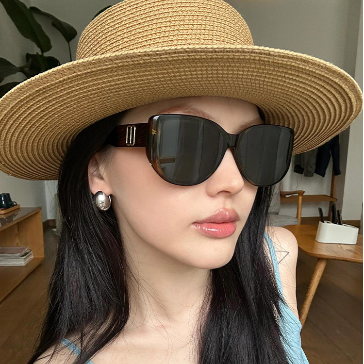 2026新款猫眼墨镜女高级感uv400防晒防紫外线大框脸显瘦太阳眼镜商品图