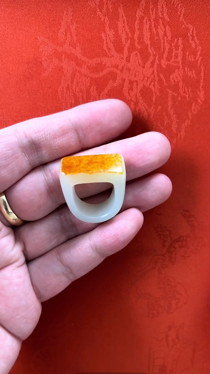 【闪购商品】和田玉戒圈未镶嵌新疆料18内径戒指