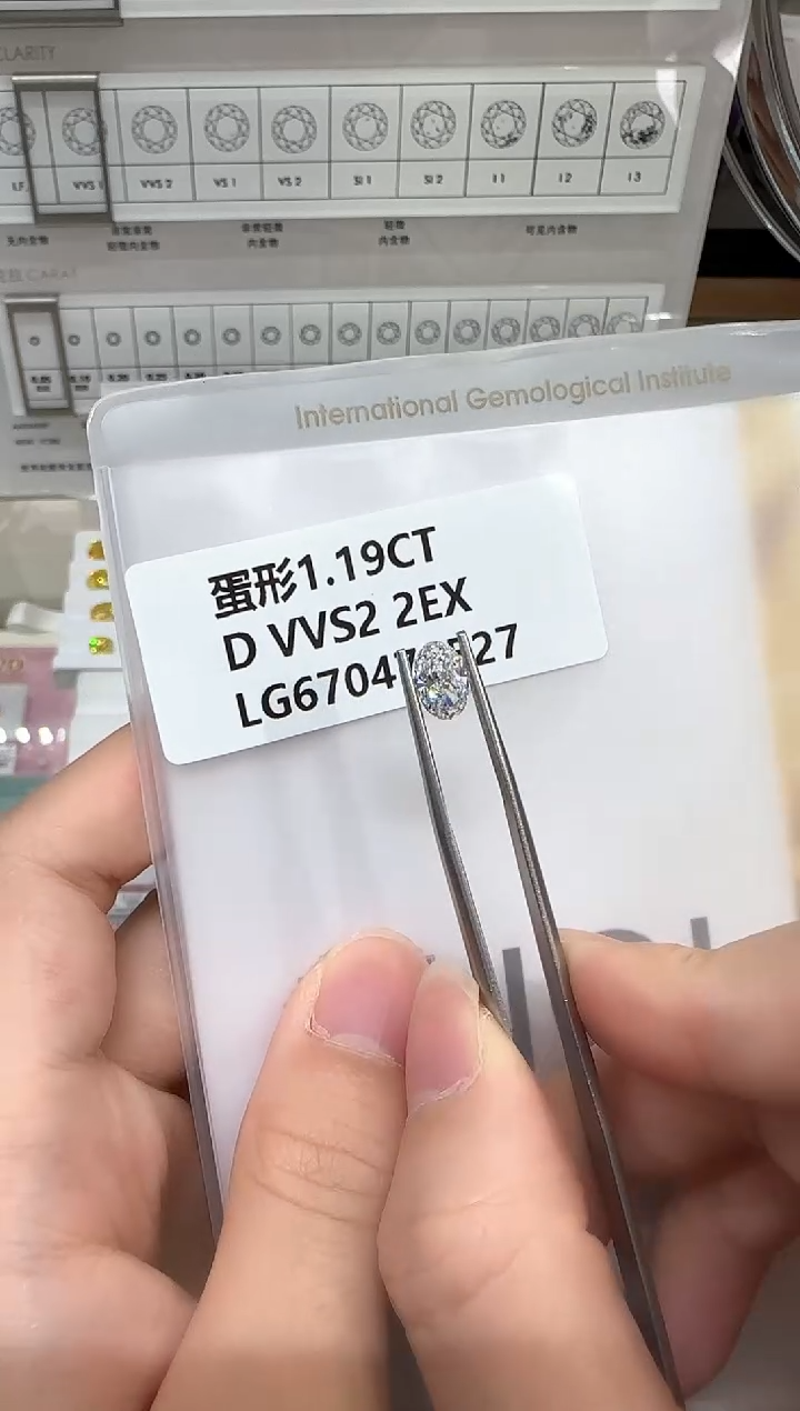 实验室培育钻石裸石未镶嵌@ 1.19ct 先鉴赏，再定制！