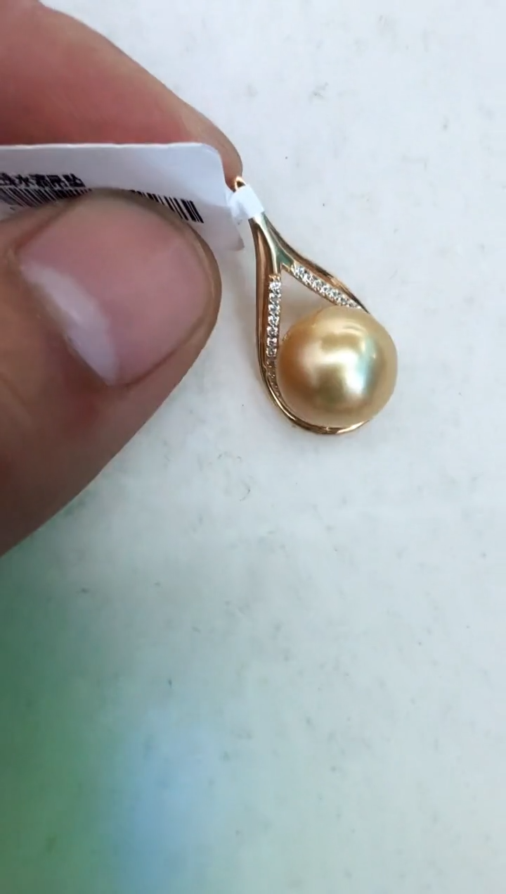 【闪购商品】海水珍珠颈饰银S925镶嵌吊坠