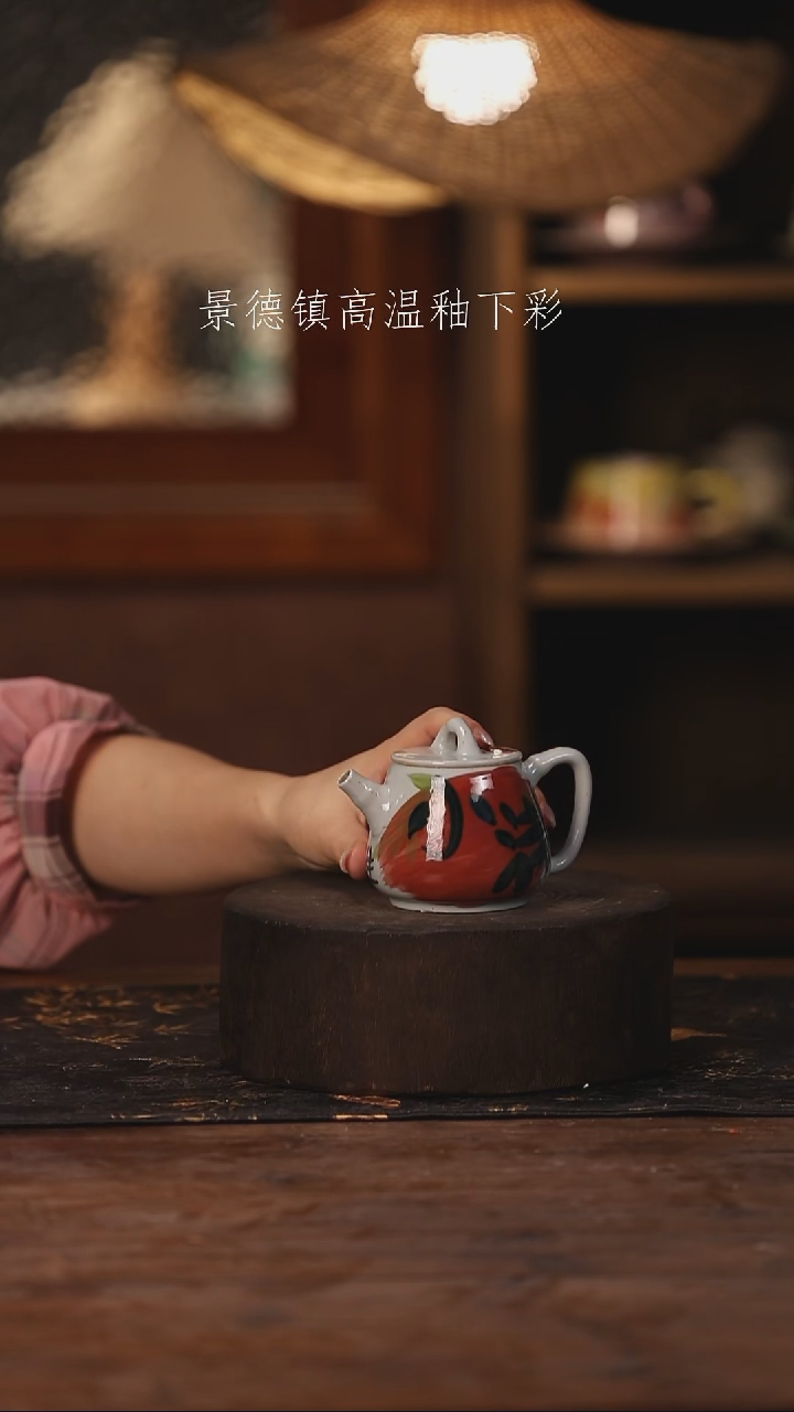 陶瓷景德镇高温釉下手绘陶瓷
