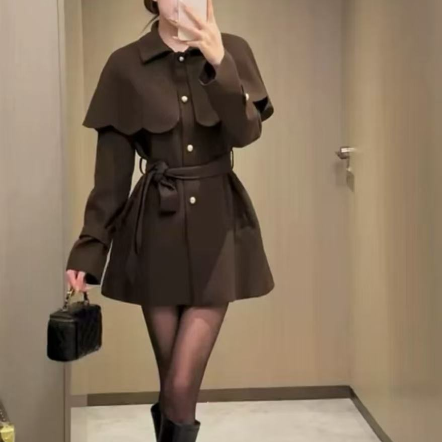 【26280】小#设计感时尚百搭风衣外套