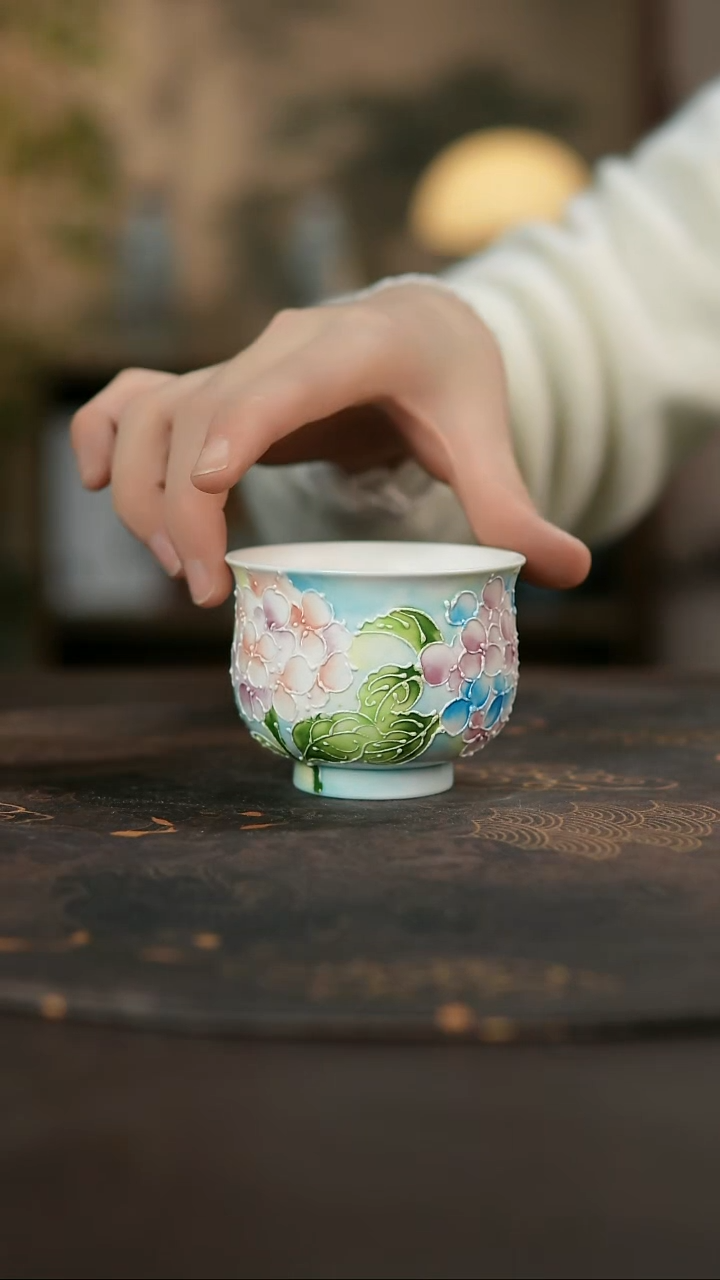 景德镇陶瓷杯碗柴烧多人