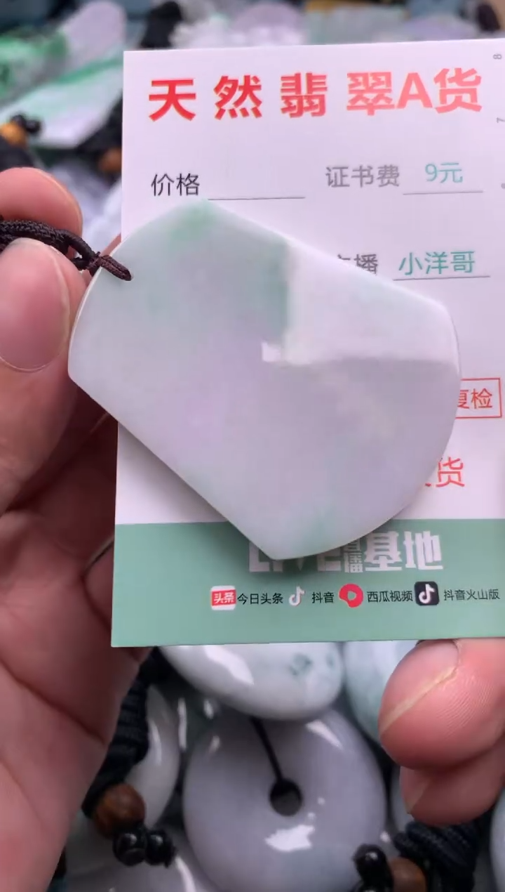 翡翠未镶嵌吊坠(不含链)1