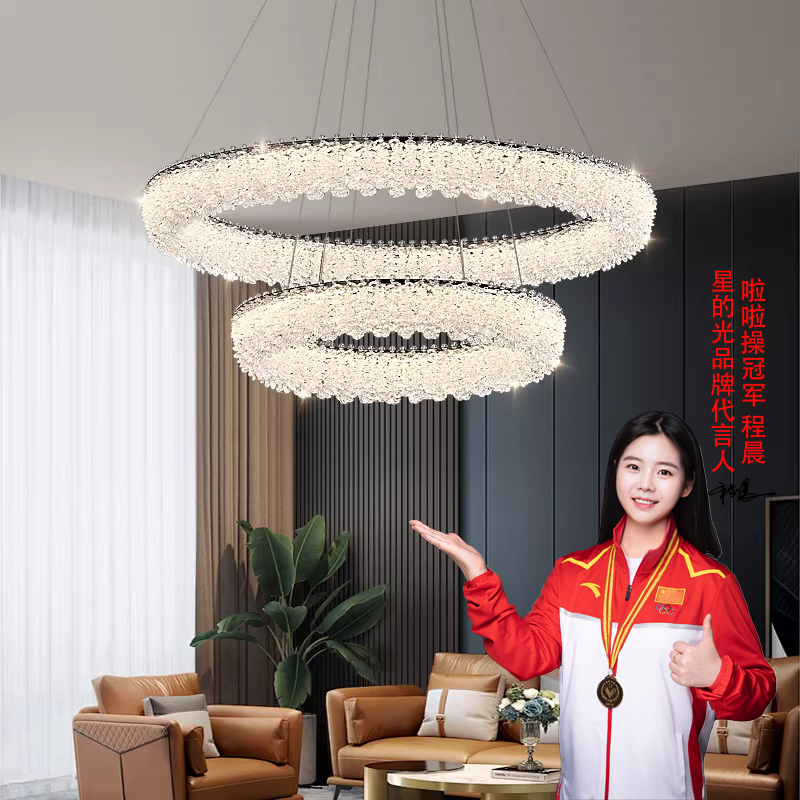 客厅吊灯2025新款意式轻奢水晶大厅主灯高端大气创意个性设计师款