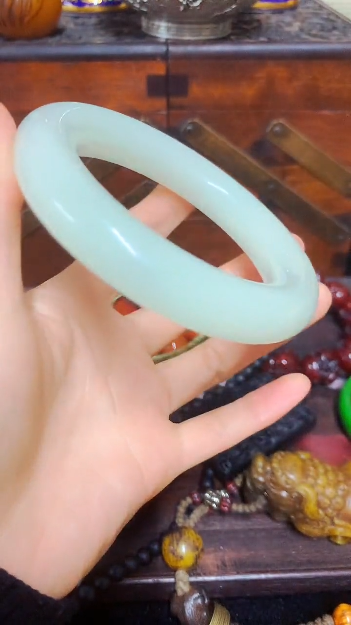 【闪购商品】和田玉手镯未镶嵌主播推荐主播推荐