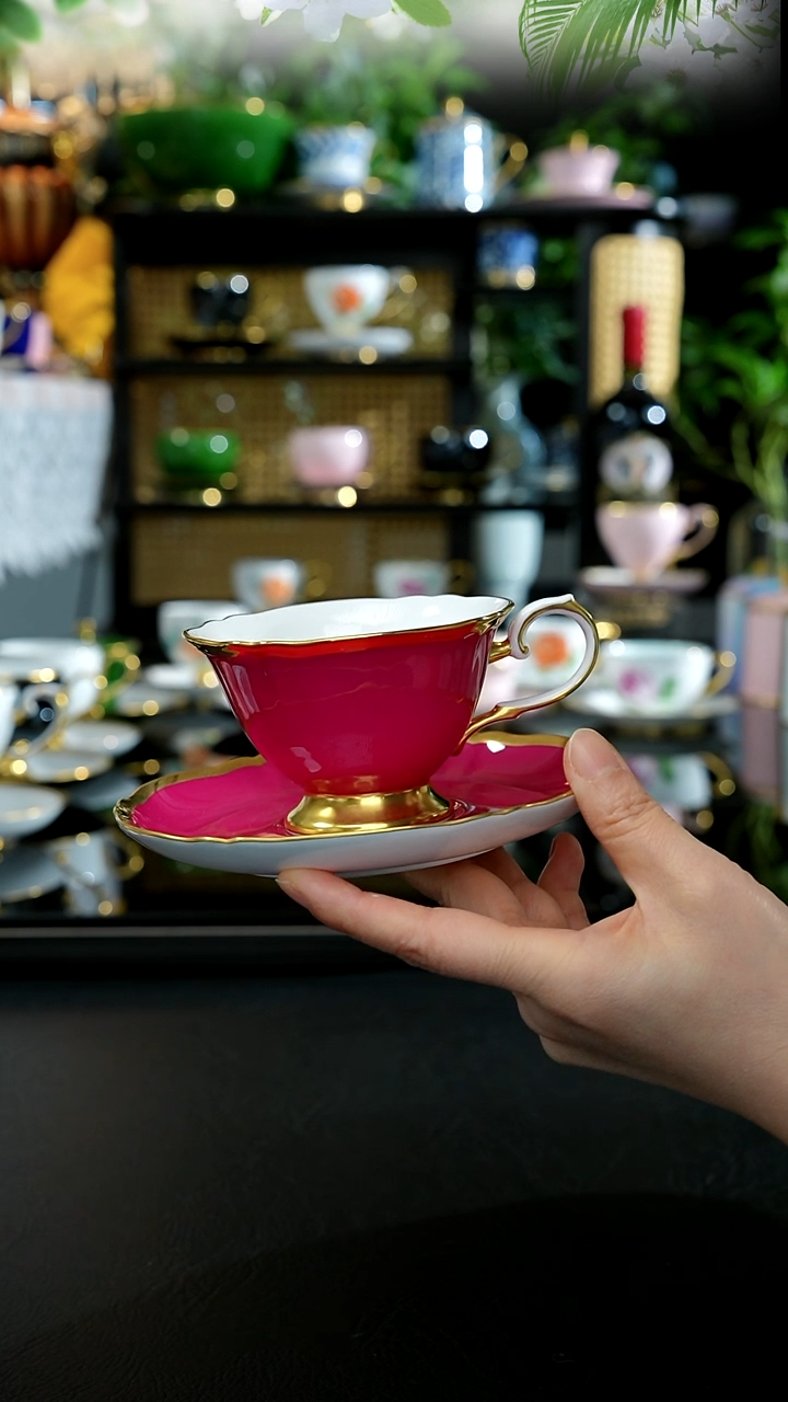 2等品、璀璨洋红杯碟