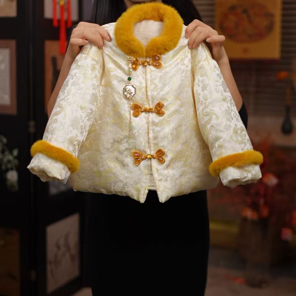 2026款【冰透琉璃】新中式拜年服  冬季保暖加厚国风儿童冬装25Y569