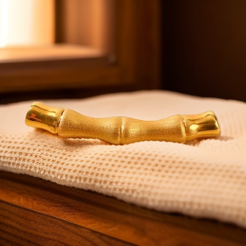 I8K金 竹节弯管（拍五赠合金手绳）