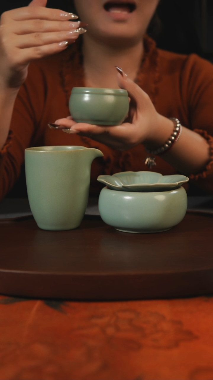 杯子球***?公道杯 茶漏 鼓杯  汝州原产地原矿仿古老釉
