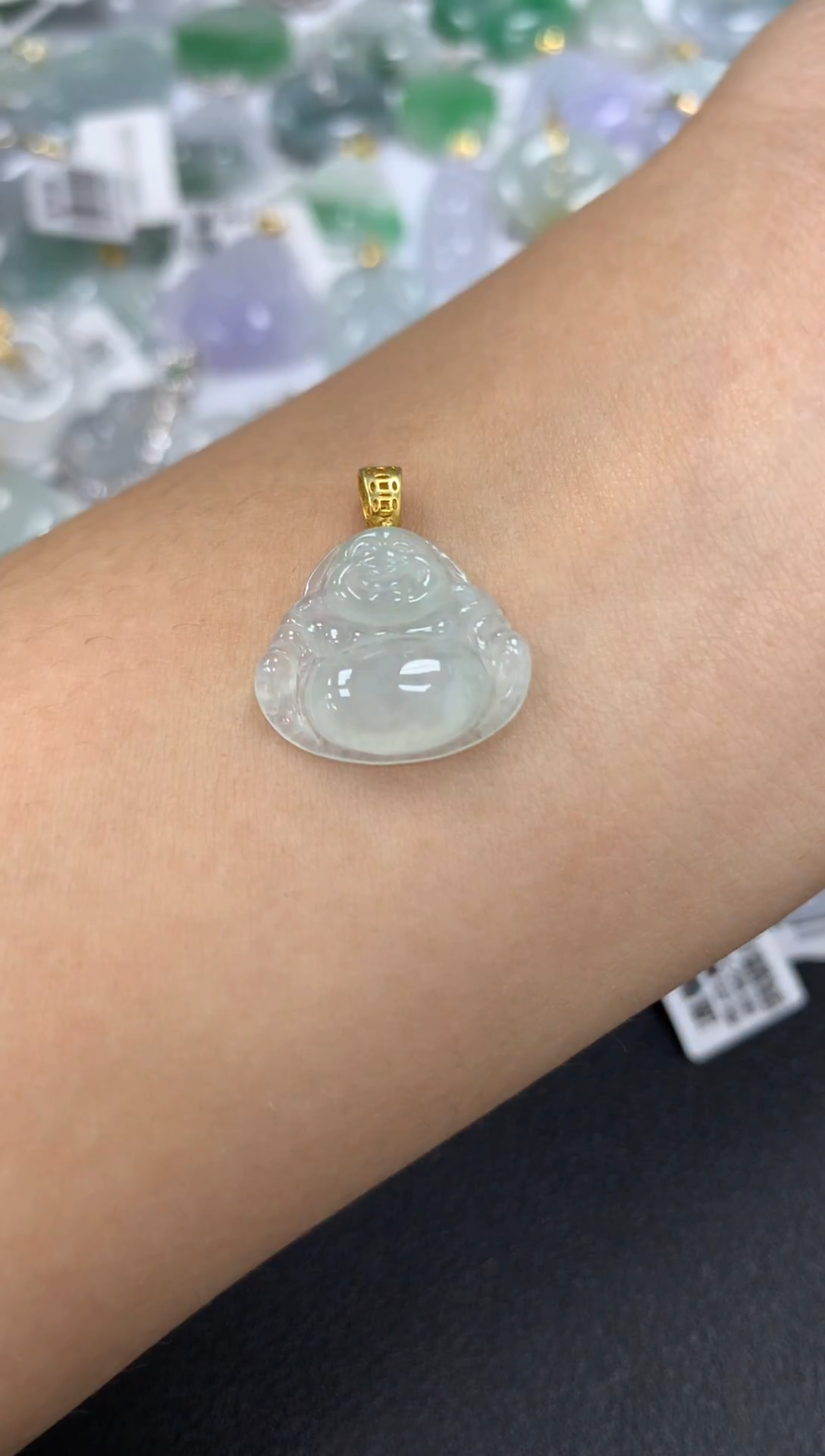 颈饰银S925镶嵌翡翠a货假一赔三支持复检百元上9元证书费自理