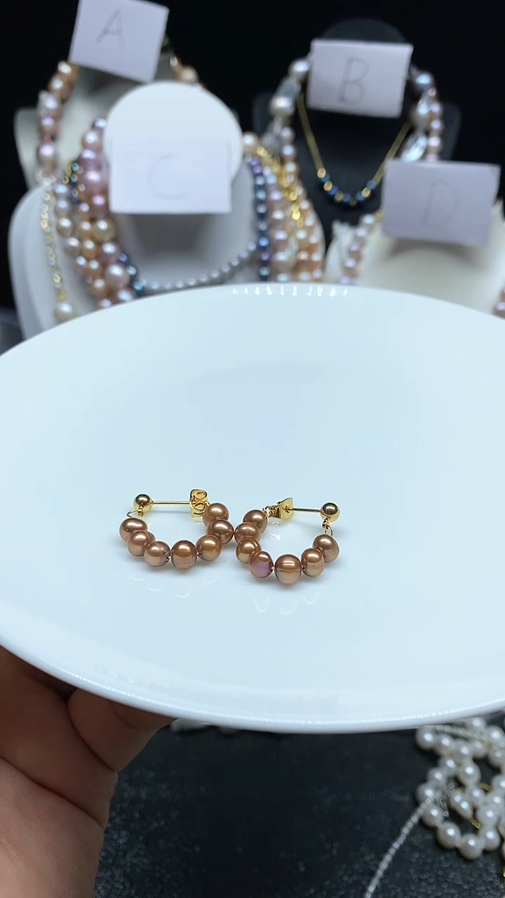 【闪购商品】淡水珍珠耳饰未镶嵌多人