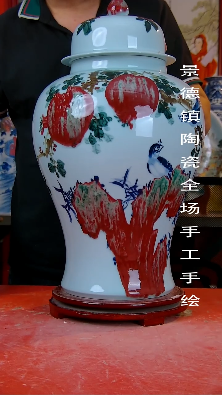摆件手景德镇陶瓷 全场手工绘