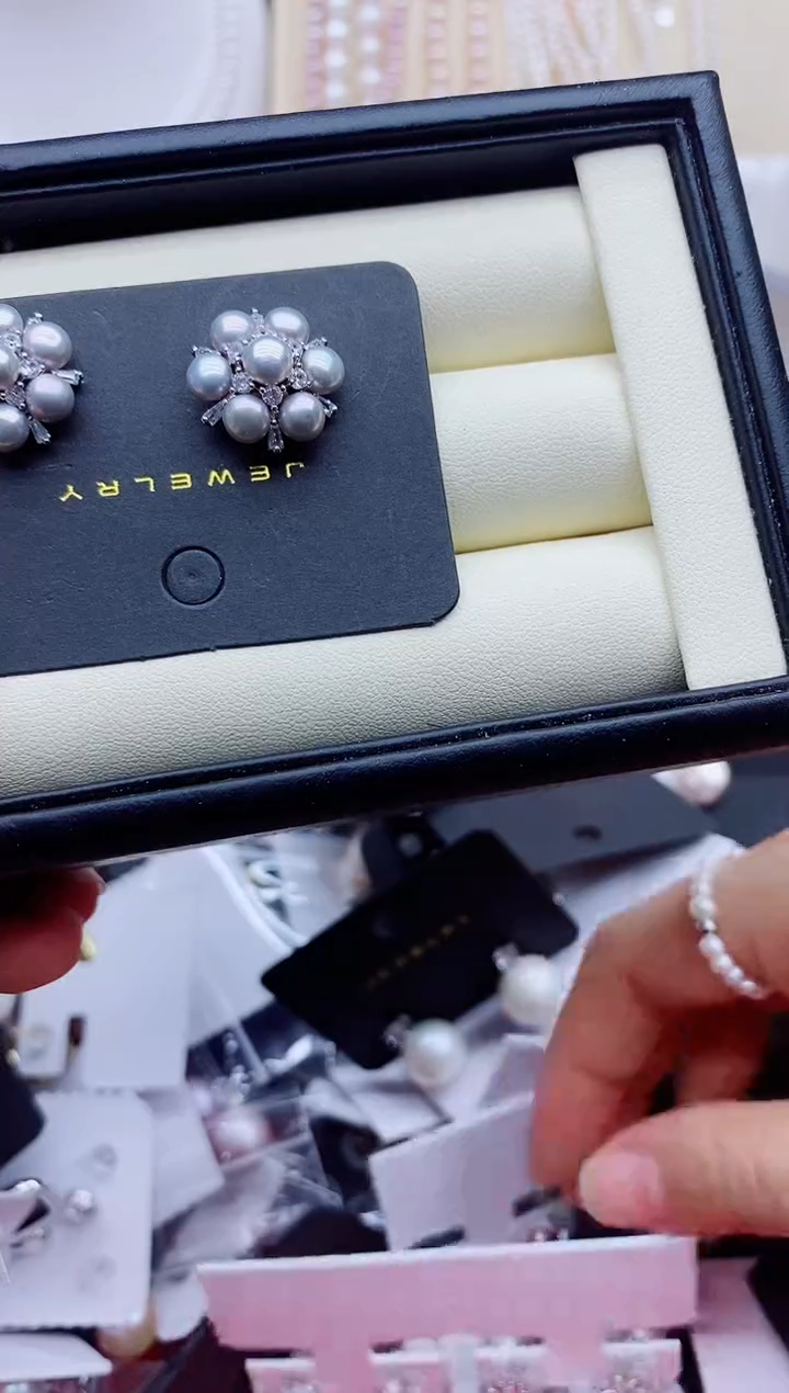 未镶嵌耳饰淡水珍珠耳钉