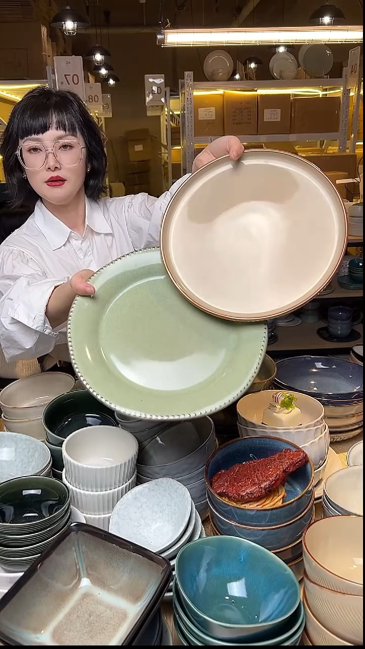 瓷142外贸尾货窑变釉下彩默认微瑕