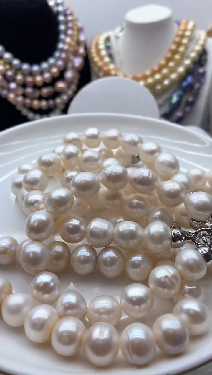 【闪购商品】淡水珍珠颈饰钛钢68