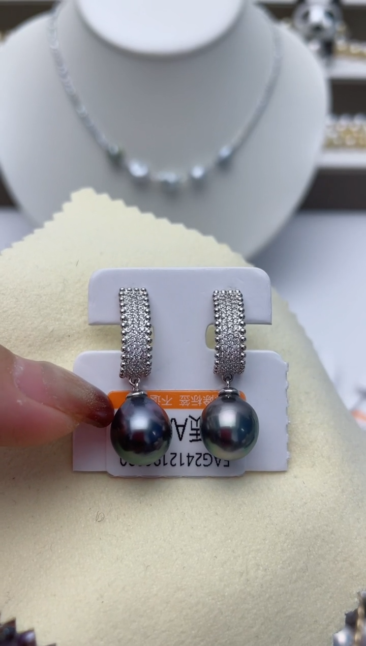 【闪购商品】海水珍珠耳饰银S925镶嵌W54