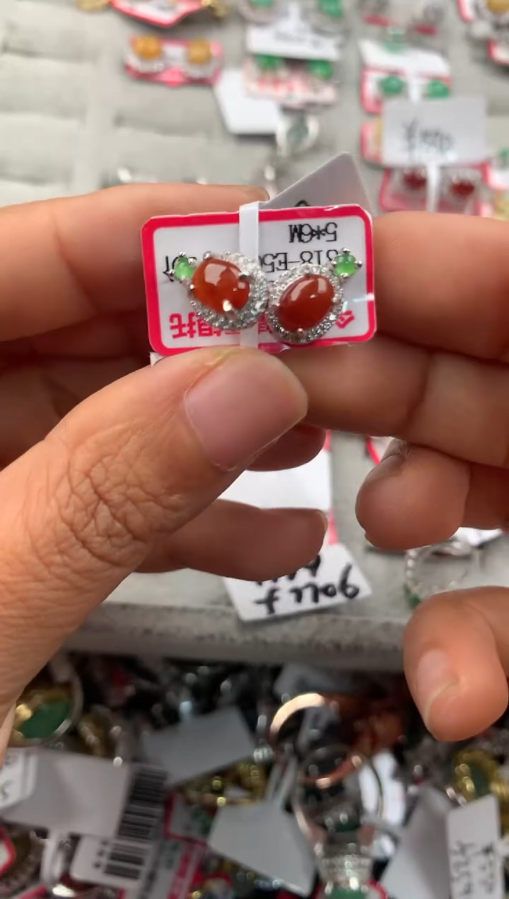 银S925镶嵌戒指翡翠2222-----7