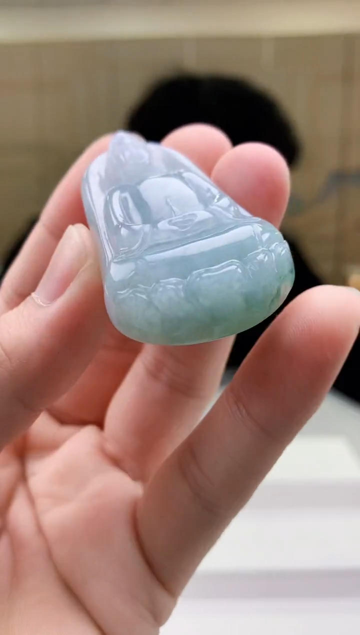 【闪购商品】定制翡翠未镶嵌5145bb-毛货挂件39