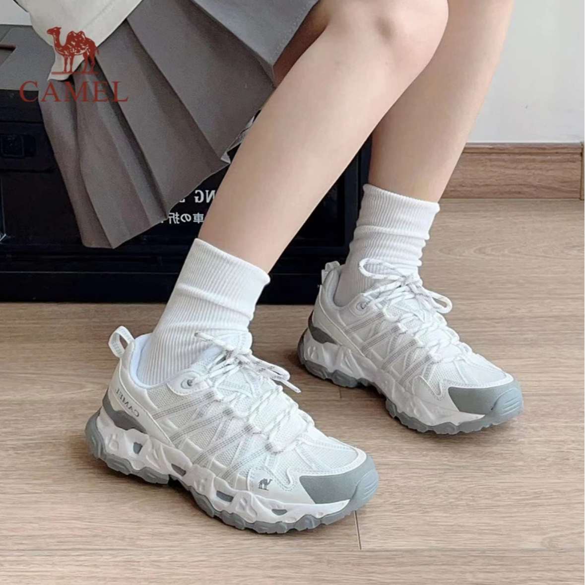 【王俊凯同款】骆驼青岩登山鞋耐磨防滑户外透气运动鞋男女徒步鞋