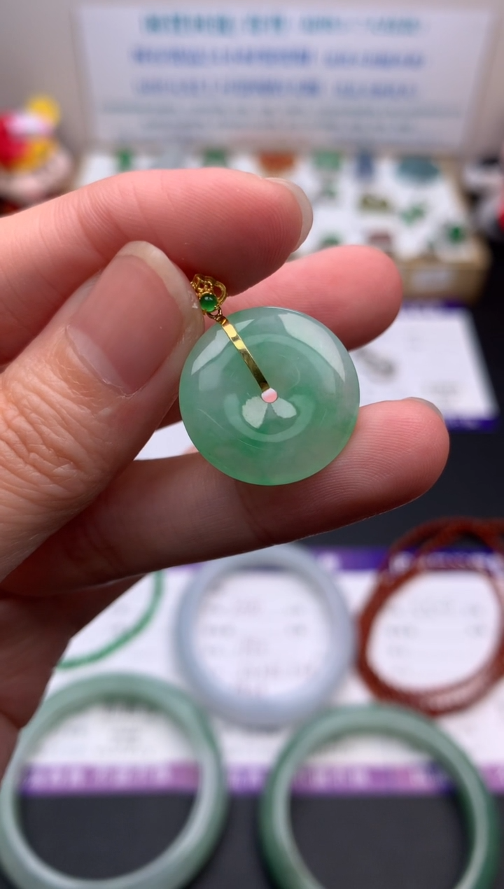 【闪购商品】定制翡翠18K金镶嵌模式推广期24小时鉴赏期