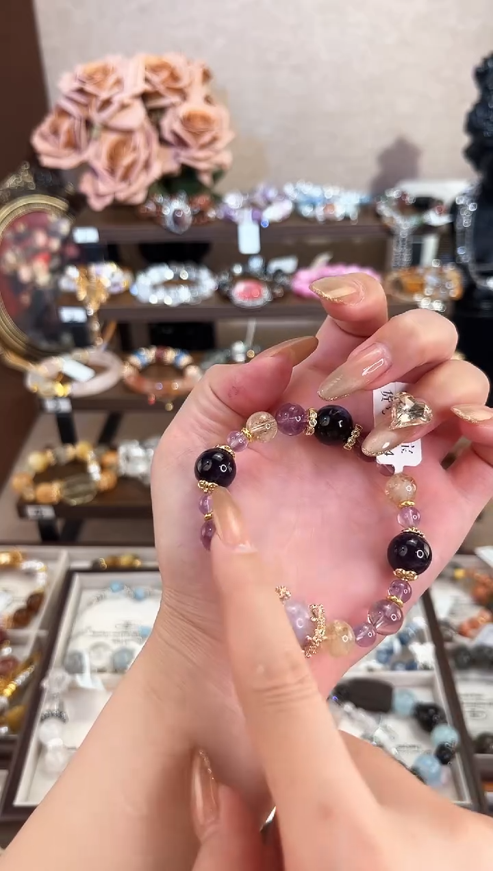 【闪购商品】水晶手串未镶嵌2084柚子原创水晶