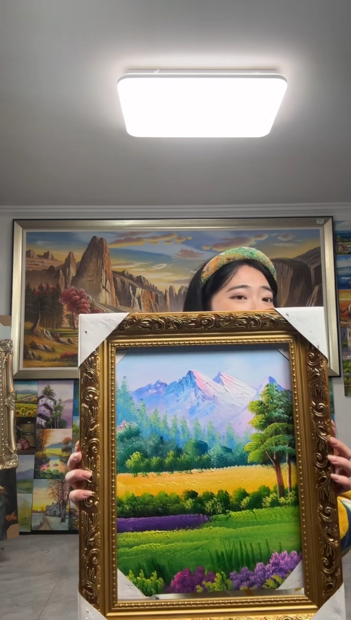 【闪购商品】油画带框的纯手绘油画