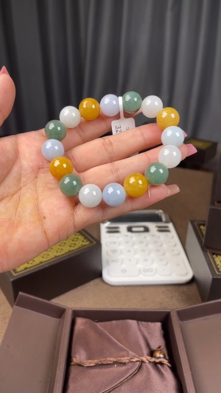 未镶嵌手链翡翠手串