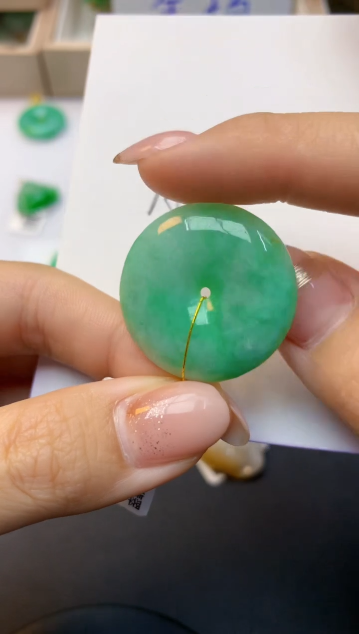 颈饰未镶嵌翡翠天然A货缅甸翡翠百元以上9元证书费自理