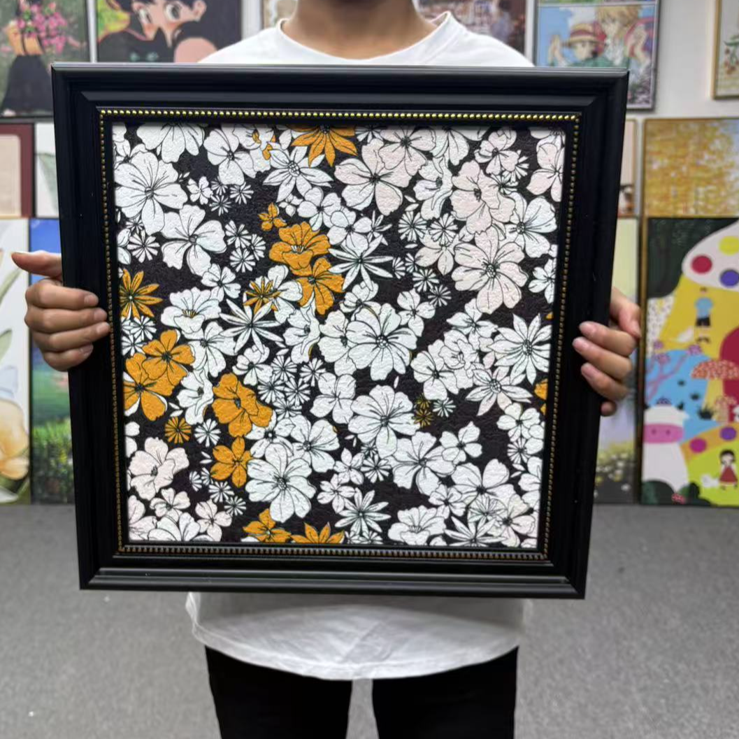 法式复古花卉组合装饰画适用于客厅卧室餐厅玄关等空间5050