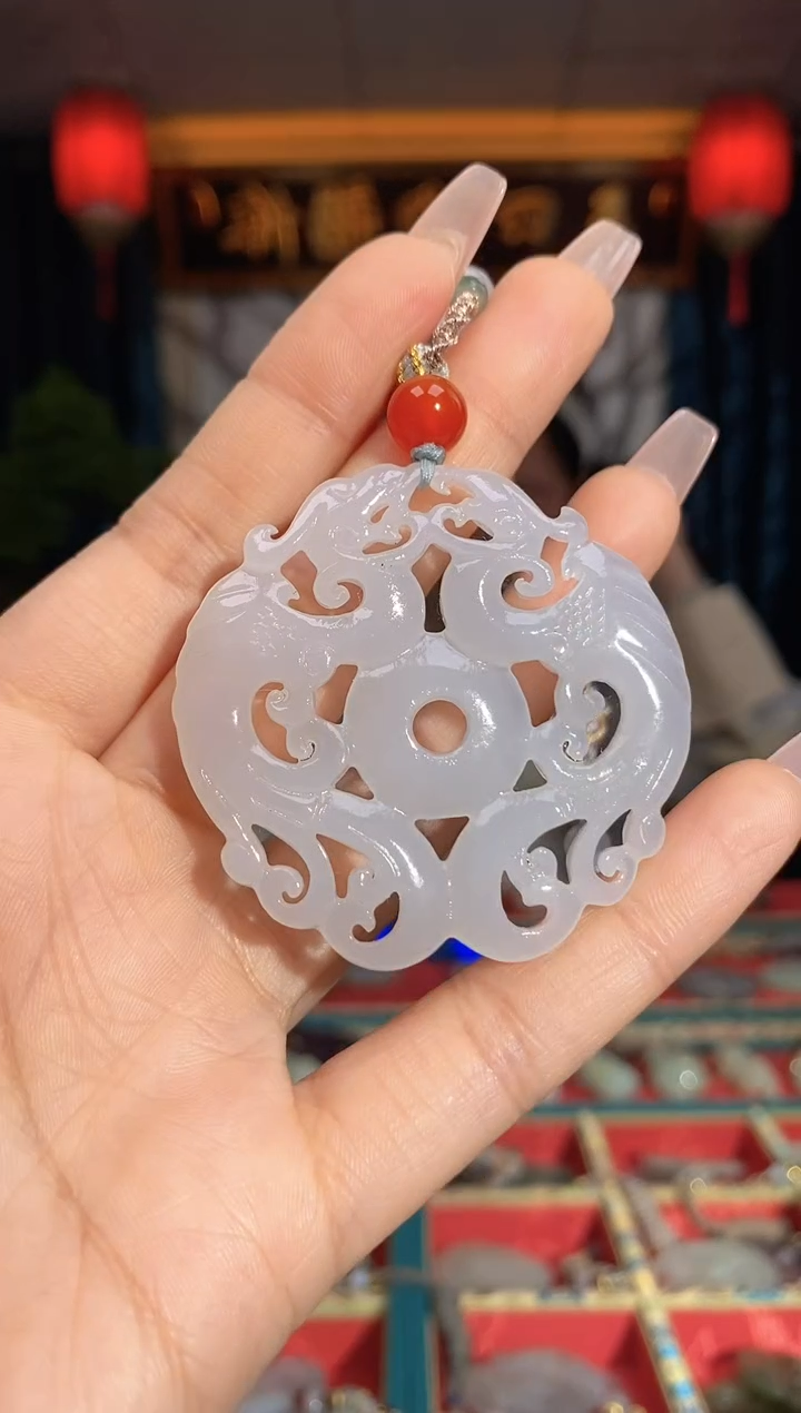 【闪购商品】和田玉颈饰未镶嵌龙凤