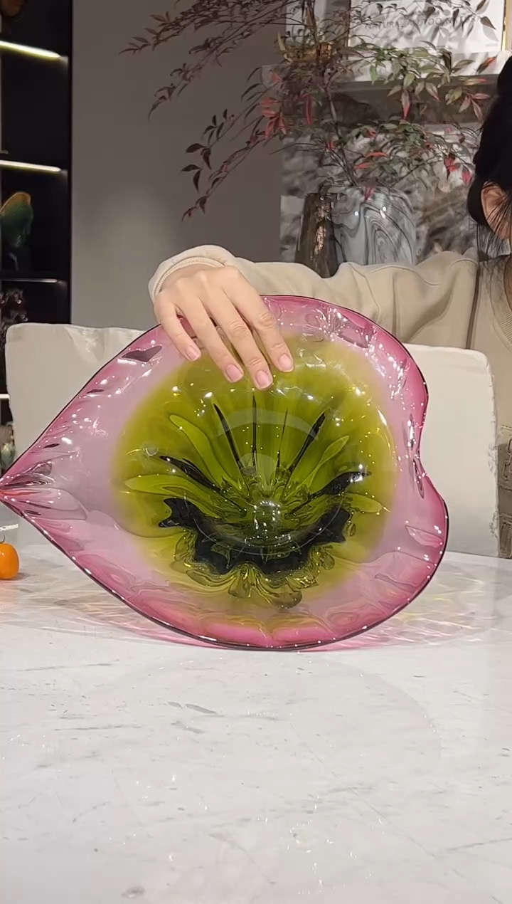 【闪购商品】琉璃爱心果盘