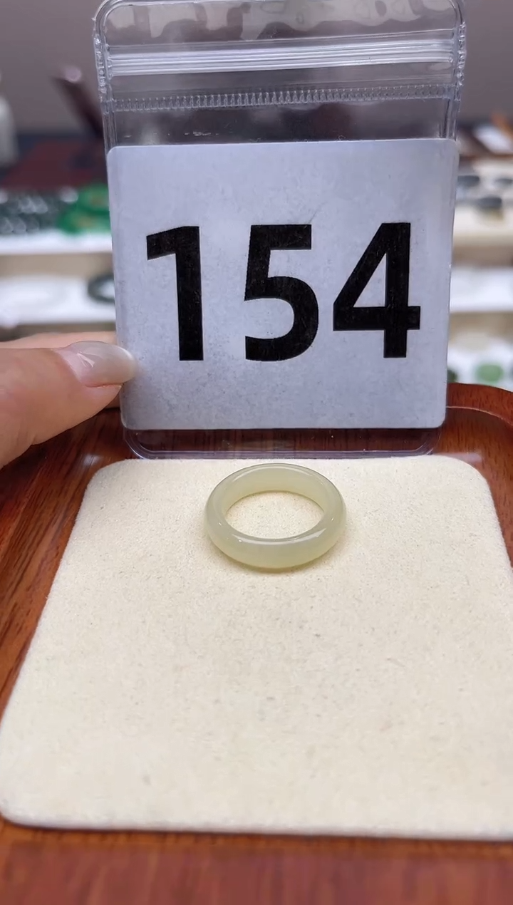 【闪购商品】和田玉戒指未镶嵌港码14号，内径17mm