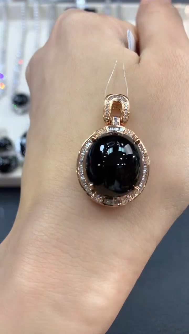 【闪购商品】翡翠吊坠(不含链)18K金镶嵌w100 不退换